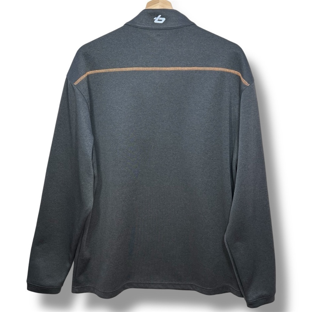 Bolle Mens Sz L Golf 1/4 Zip Performance Active Gray Pullover Thermal Sweatshirt - Picture 2 of 8
